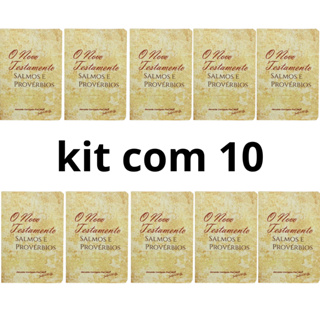 Kit com 10 Novo Testamento de Bolso | ACF | Salmos e Provérbios | Papirus em Oferta na Shopee