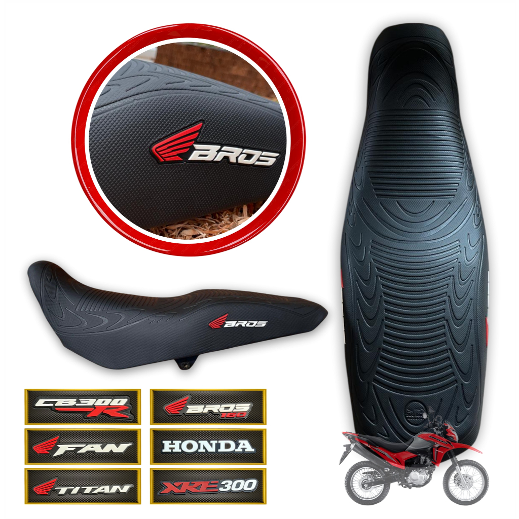 Capa Banco Emborrachada Proteção para Moto Motocileta Bros Titan Fan  Cb300 125 150 160