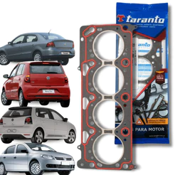 Junta De Cabeçote Ea111 Mi At Vht Volkswagen 1.0 8v Fox Gol Parati Taranto - Fibra Amianto