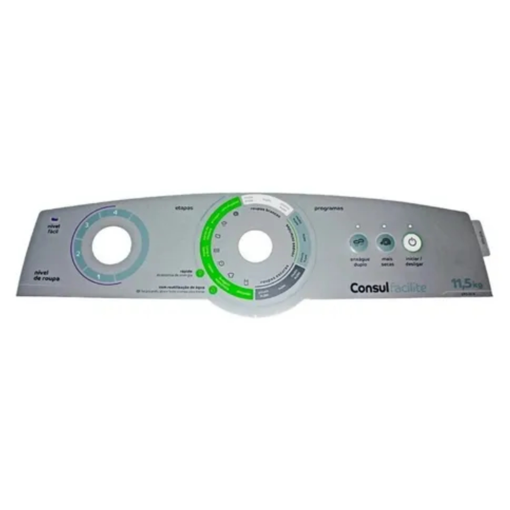 PAINEL DECORATIVO LAVADORA CONSUL FACILITE CWG11,5 CWG12 W10917243