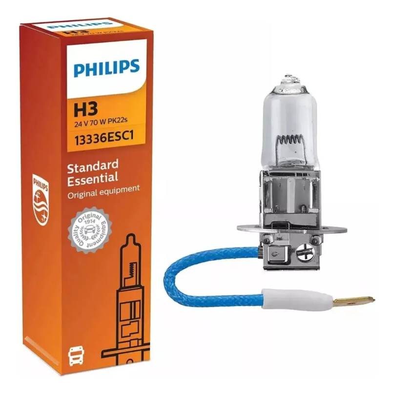 Lâmpada Original Philips H3 24v 70w Caminhão Standard Essential Pk22s 13336C1