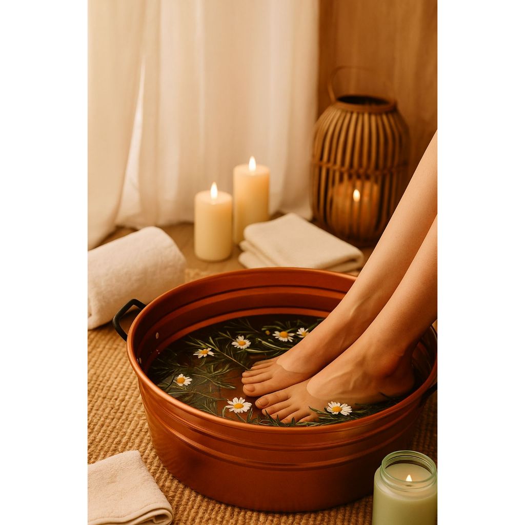Tina Escalda Pés Com Alças, Bacia Pedicure ,balde Newborn, Ofurô Cor Cobre Decor