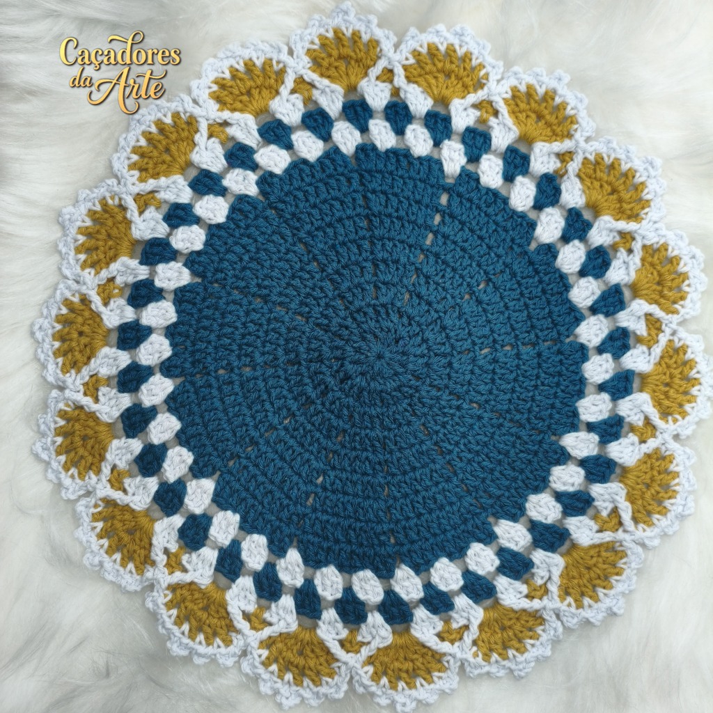 Sousplat de Crochê Azul Royal: Onde Comprar | BuscaProdutos