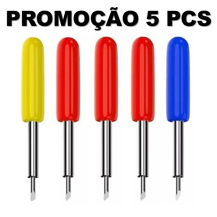 Kit 5 Lâminas Plotter Roland GCC Jinka Facas 30º 45º 60º