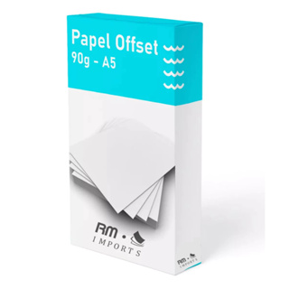 Papel Offset 90g - A5 (148x210mm) Branco - 250 folhas em Oferta na Shopee