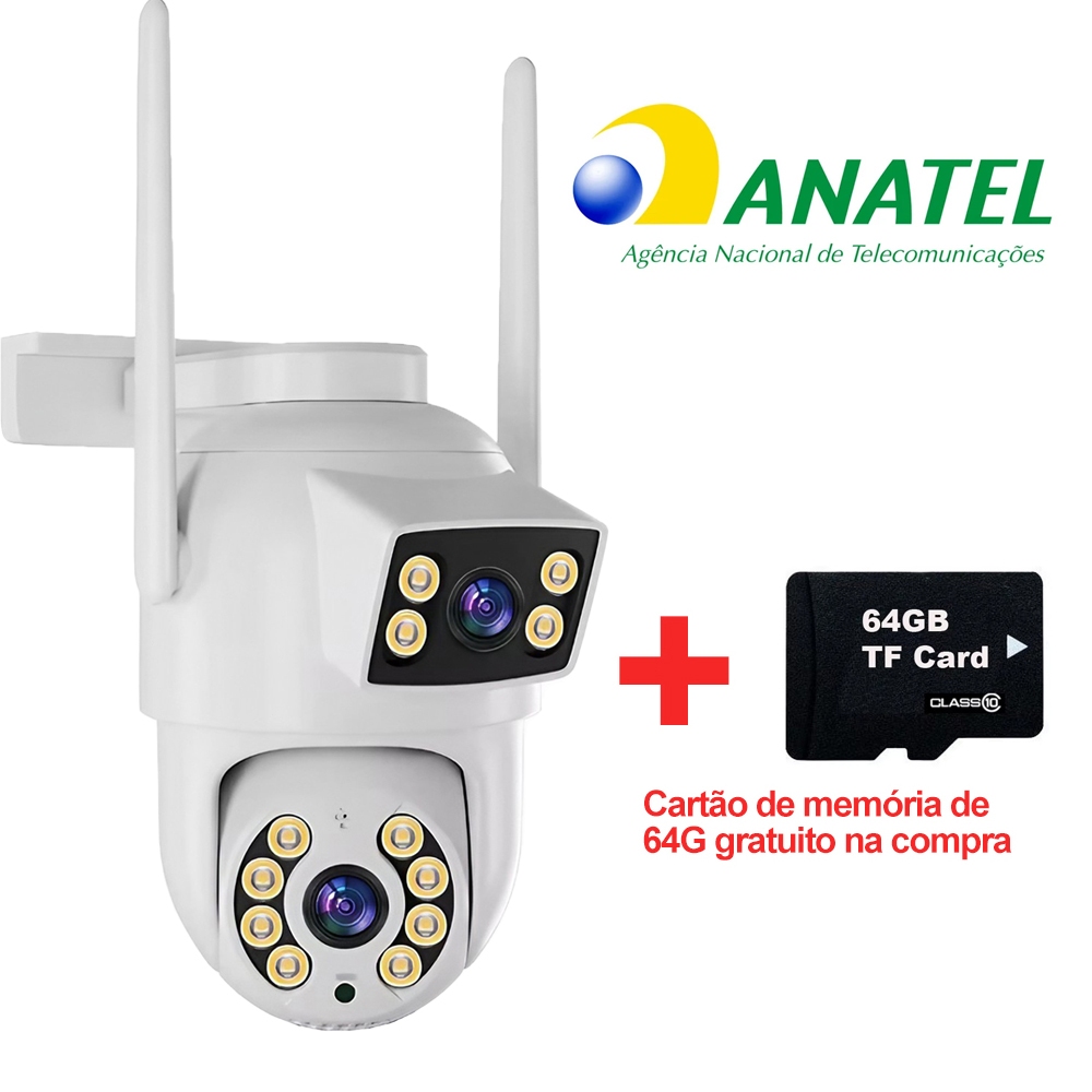 🚨 [PROMOÇÃO RELÂMPAGO] CÂMERA DUPLA 4MP YOOSEE 360° *Visão Noturna Colorida + Alarme 110dB  ⭐ GANHE CARTÃO 64GB + FRETE em Oferta na Shopee
