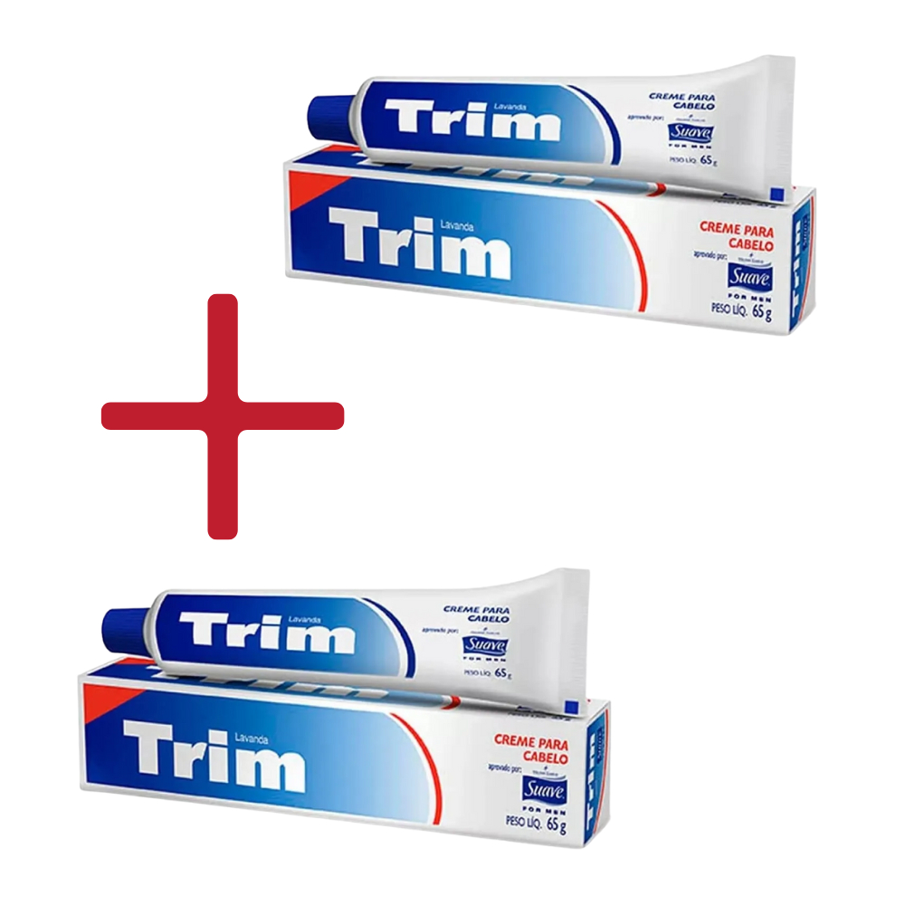Kit com 2 Unidades  - Trim Creme Hidratante Para Cabelo com 65g Original em Oferta na Shopee