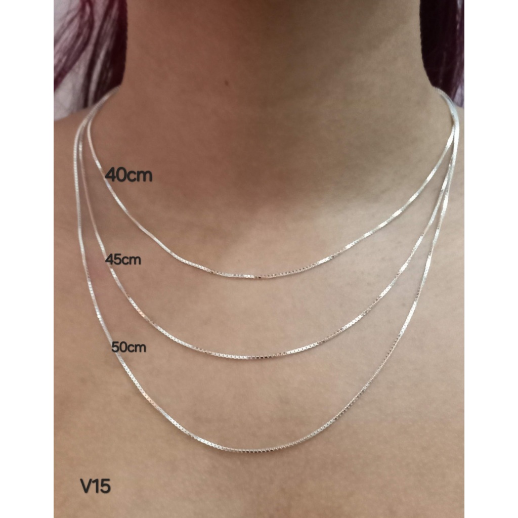 Corrente Veneziana V15 de Prata 925 Legítima em Oferta na Shopee