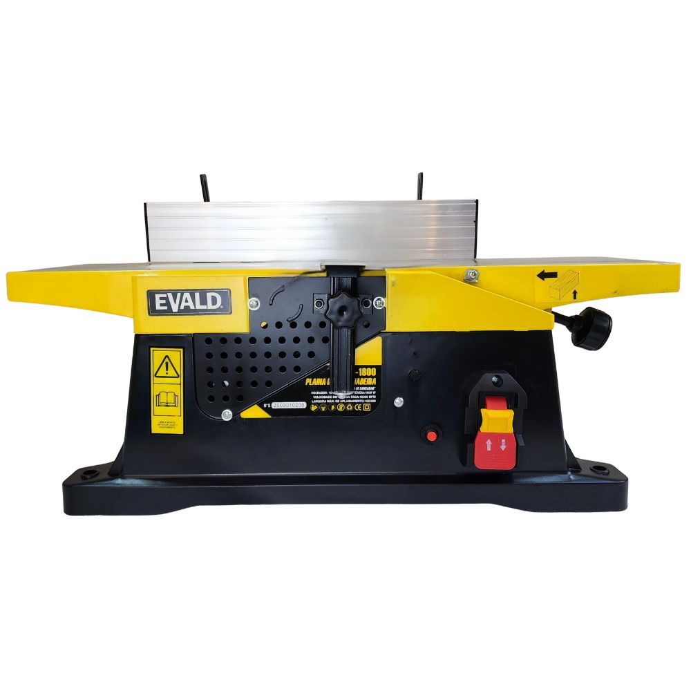Plaina Desempenadeira de Bancada 6 POL 1800W EVPD-1800 EVALD - Home & Living