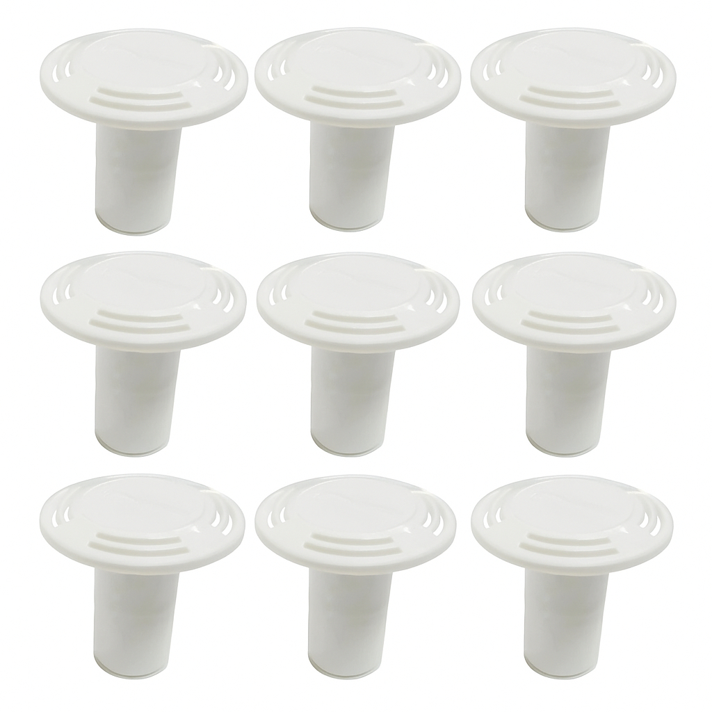 10 un Válvula de Ar Canhão de Hidromassagem Chapéu Arejador Respiro de Ar para Piscina Spa Banheira