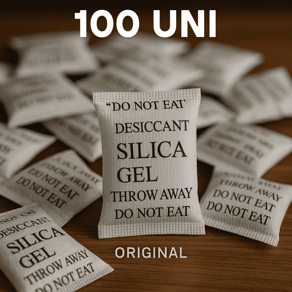 Sílica Gel 100 Unidades Sachê 1g Umidade Antimofo Desumidicador de Ambiente Original em Oferta na Shopee