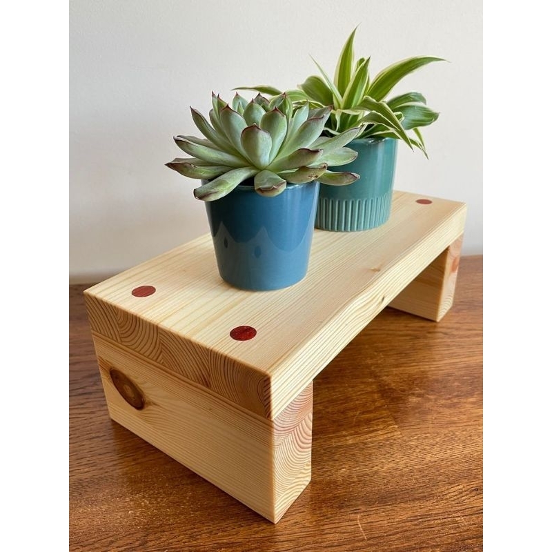 Display de mesa suporte para plantas de madeira display decorativo