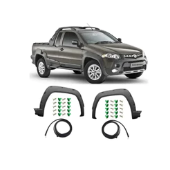 Moldura Dianteira Vão Roda Strada Adventure 2014 A 2020 + Kit Grampo - Unidade ou Par