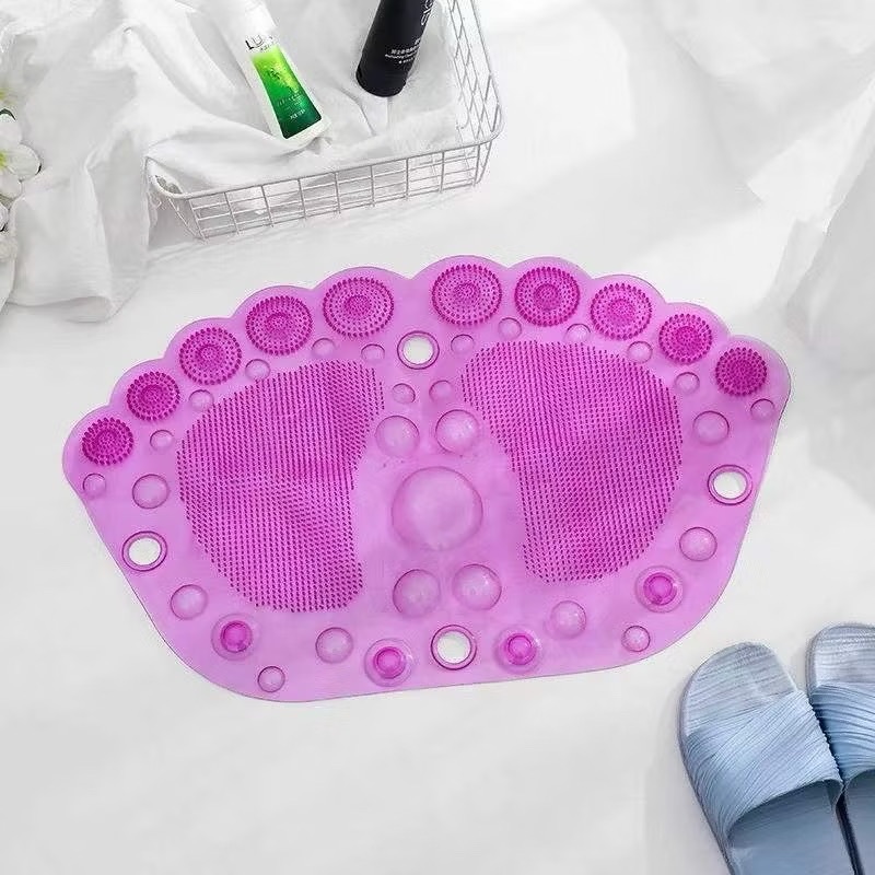 TAPETE DE BOX Massage BANHEIRO COM VENTOSA LIMPEZA DOS PÉS ANTIDERRAPANTE