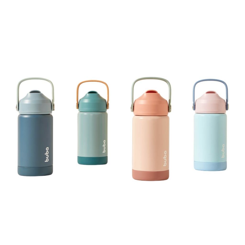 COPO TERMICO PAREDE DUPLA COM CANUDO BUBA em Oferta na Shopee