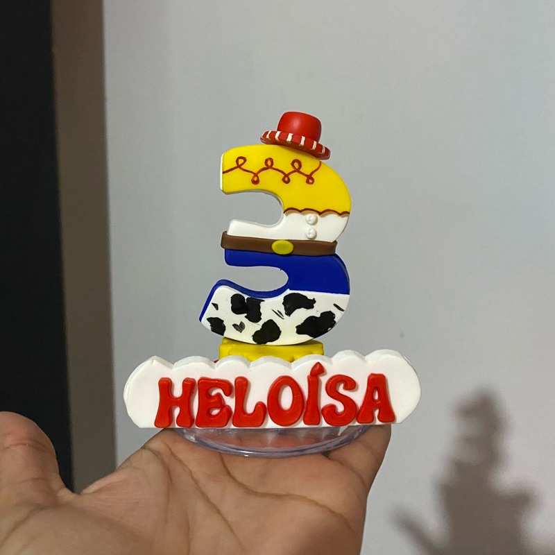 Vela topo de bolo Toy Story Jessie / decoração festa