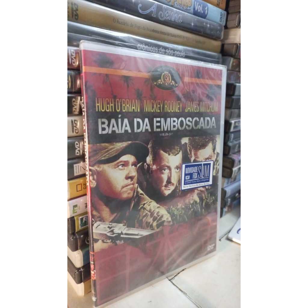 Dvd Baía da Emboscada - Mickey Rooney - Box Slim - Original ( Lacrado) raro Hug OBrian MGM