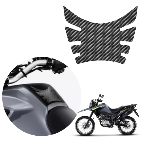 Adesivo TankPad de Tanque Adesivo Vinil Fibra de Carbono para NXR BROS 160 2025
