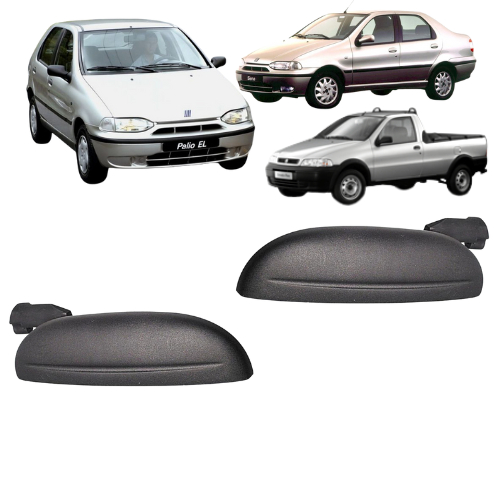Par Maçaneta Externa Palio Siena Weekend Strada 1996 a 2002 2 Peças Dianteiro Ou Traseiro em Oferta na Shopee