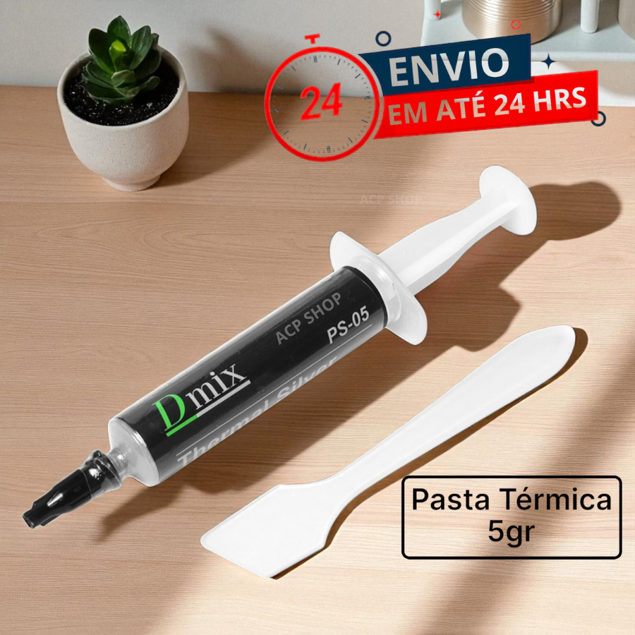 Pasta Térmica 5g CPU GPU PS4 PS5 Xbox PC Notebook Processadores e Consoles + Espátula Anti Superaquecimento