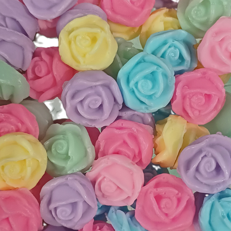 1000 Sabonete Mini Florzinha perfumado Rosinhas para lembrancinha Flores - Escolha as cores e aromas