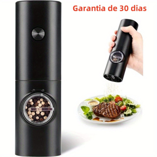 Moedor Elétrico De Sal Pimenta Temperos Condimentos Automático Com Ajuste de Moagem em Oferta na Shopee