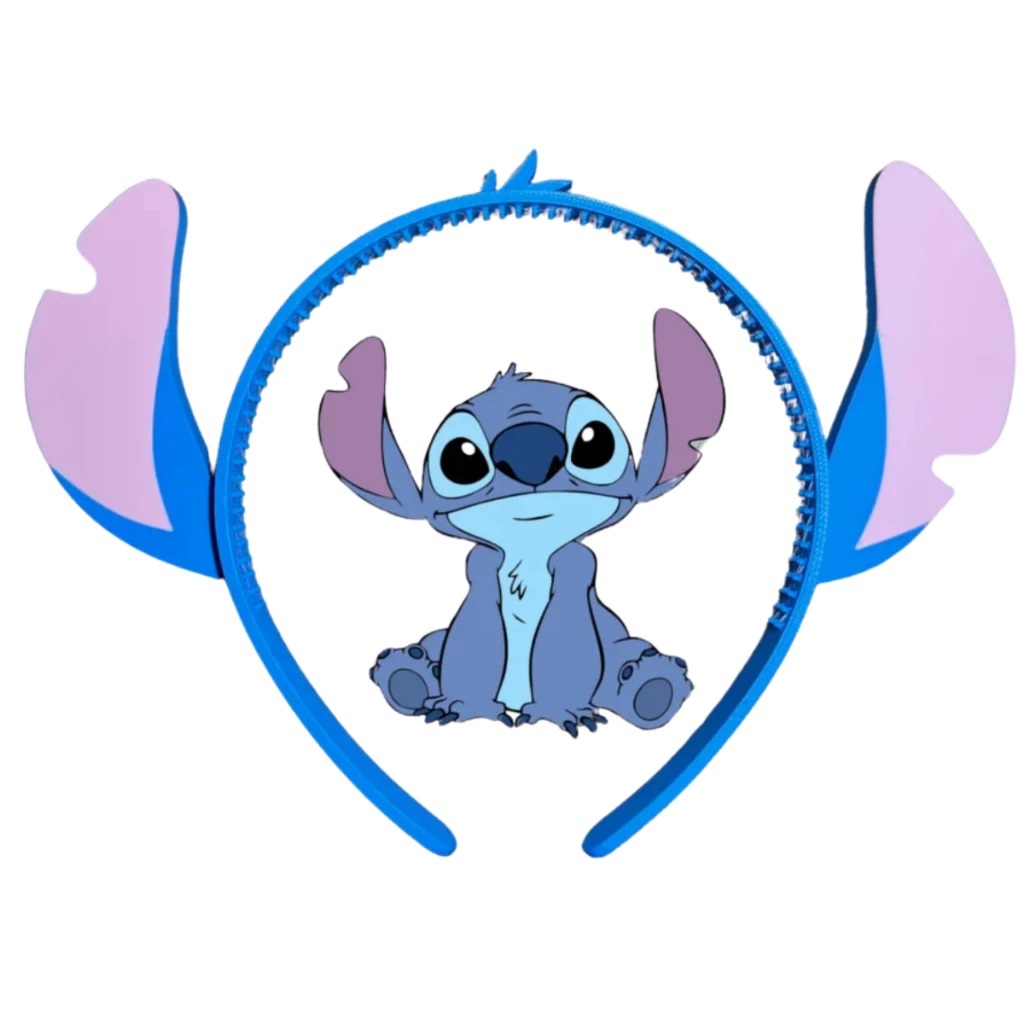 Tiara Orelhas Stitch Infantil – Fantasia e Cosplay para Crianças