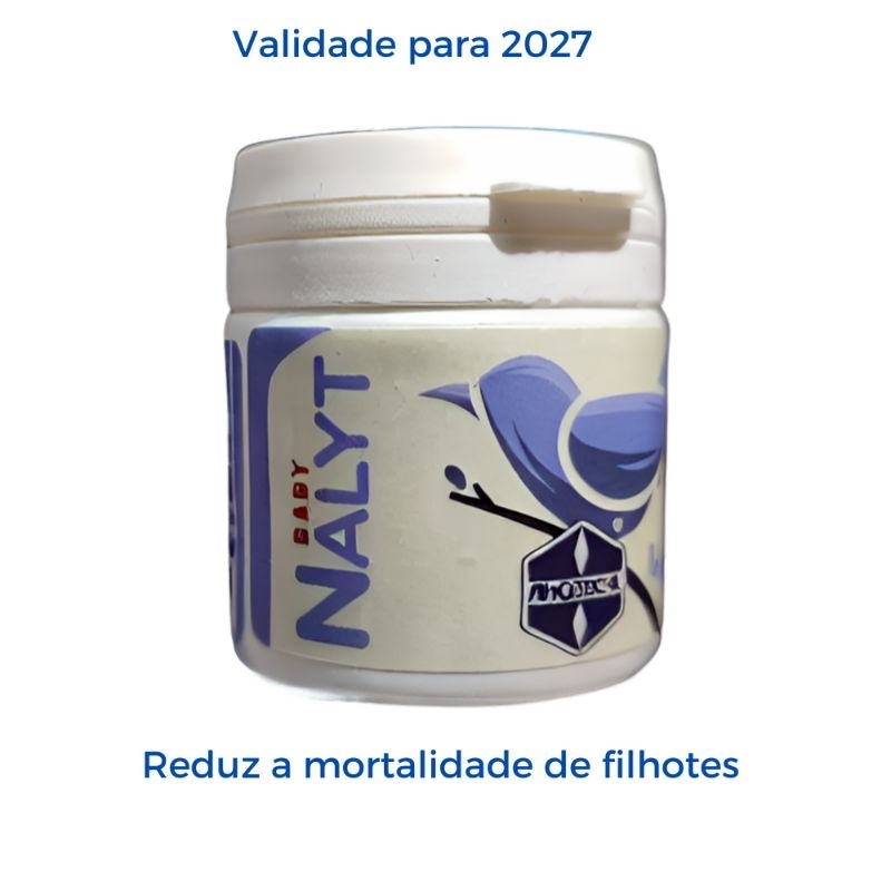 Nalyt Baby 10g – Reduz Mortalidade de Filhotes | Para Trinca ferro , Curió, Coleiro, Tarin