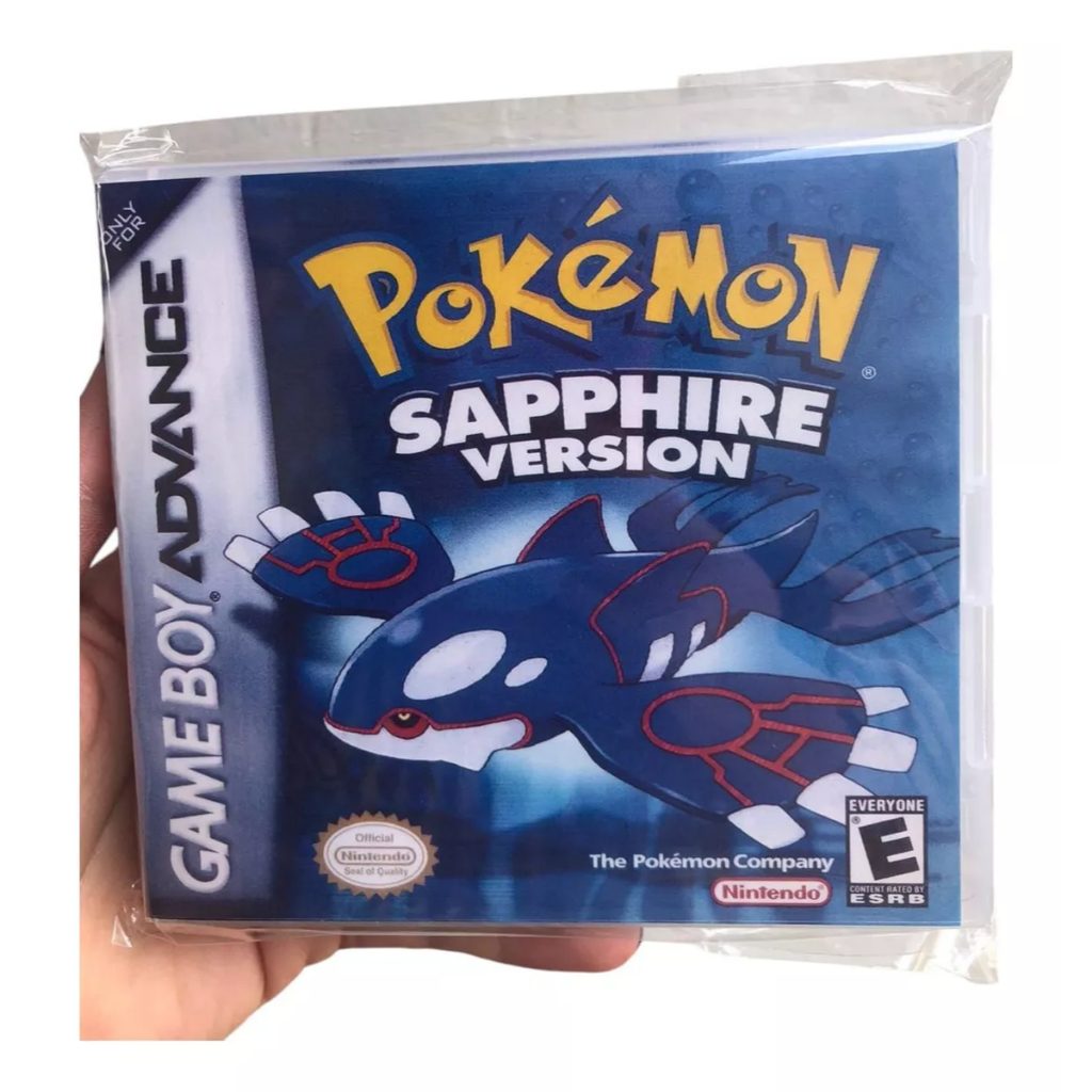Pokemon Sapphire Version Game Boy Advance Com Case