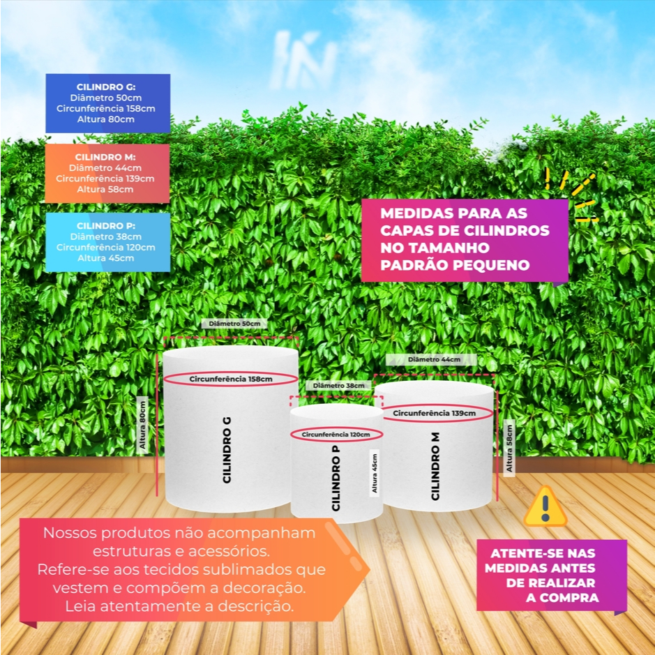 Kit Painel Festa Redondo 1,50x1,50 Com Trio Capas De Cilindros O Show Da Luna