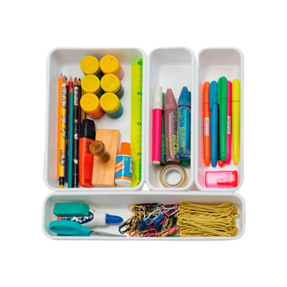Kit 4 Organizador de Talheres Gaveta Cozinha Garfos Facas Completo em Oferta na Shopee