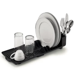 Escorredor De Louca Grande e Compacto 6 Pratos Copos Talheres Flat Com Bica Talheres Pia