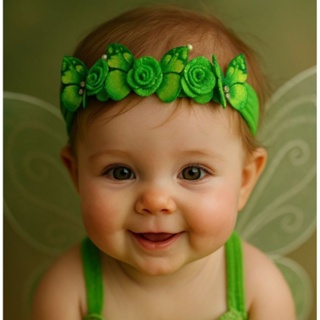 Tiara Verde Sininho Luxo, Meia de Seda com Pérolas e Strass, Acessório Infantil para Festa em Oferta na Shopee