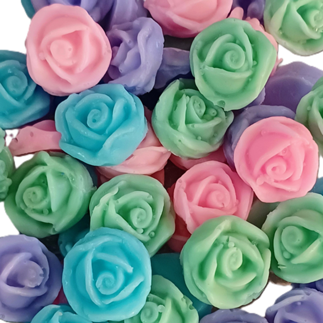 100 Sabonete Mini Florzinha perfumado Rosinhas para lembrancinha Flores Informar cores e aromas chat