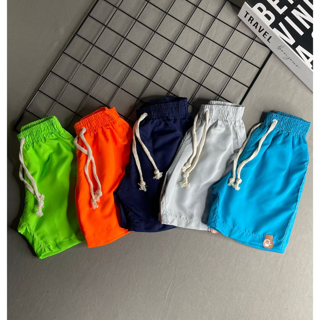 Kit 2 Shorts Tactel Verão Infantil Juvenil Menino em Oferta na Shopee