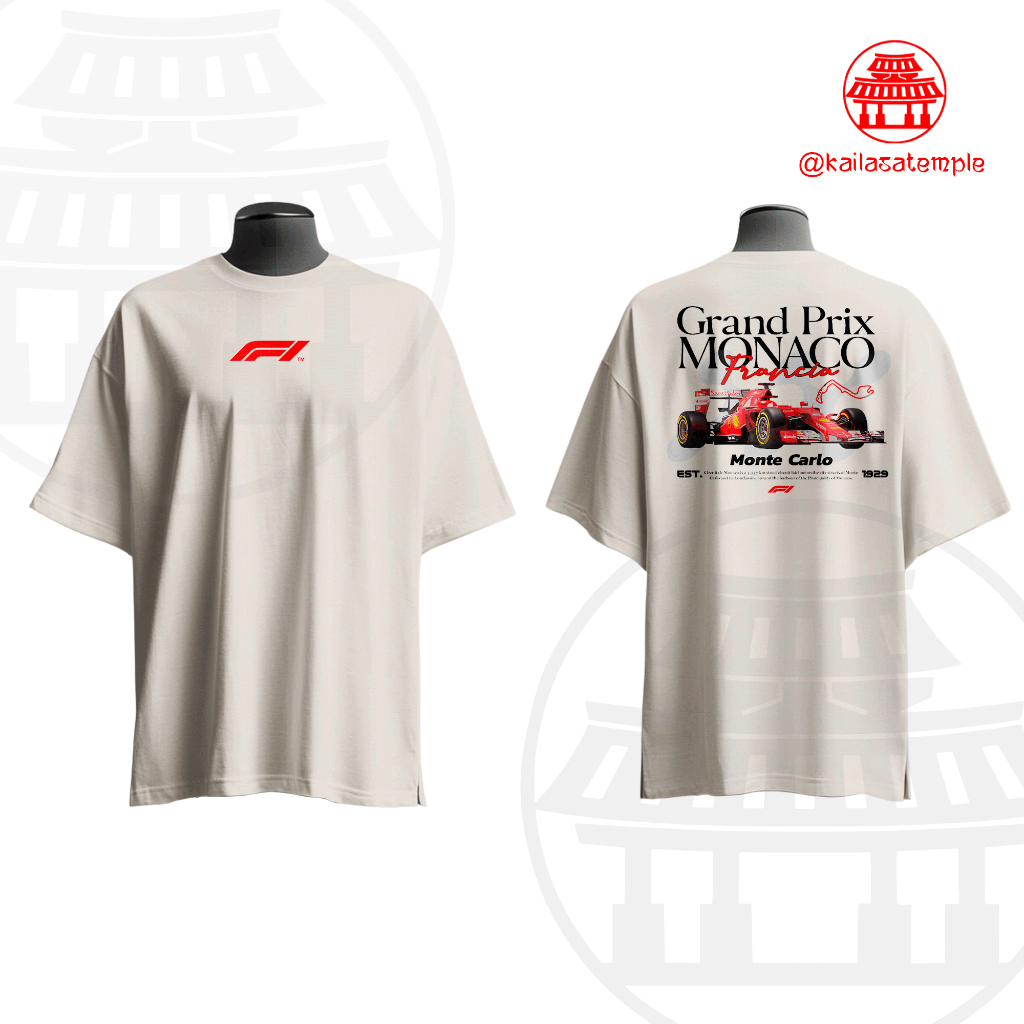 Camiseta Grand Prix Monaco F1 Monte Carlo Streetwear Premium 100% Algodão Unissex Linha Exclusiva