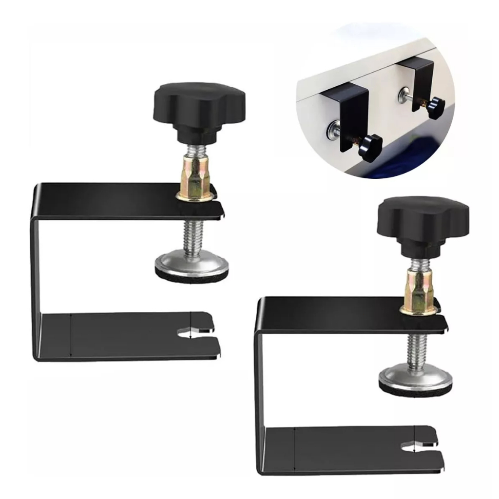 Kit 2 Unidades Sargento Tipo Grampo De Fixação Aperto Rapido Para Marcenaria Marceneiro Instalação De Gavetas