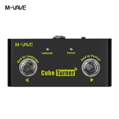 M-VAVE Cube Turner Pedal de viragem de página sem fios recarregável para folhas de música compatível com ligação Looper