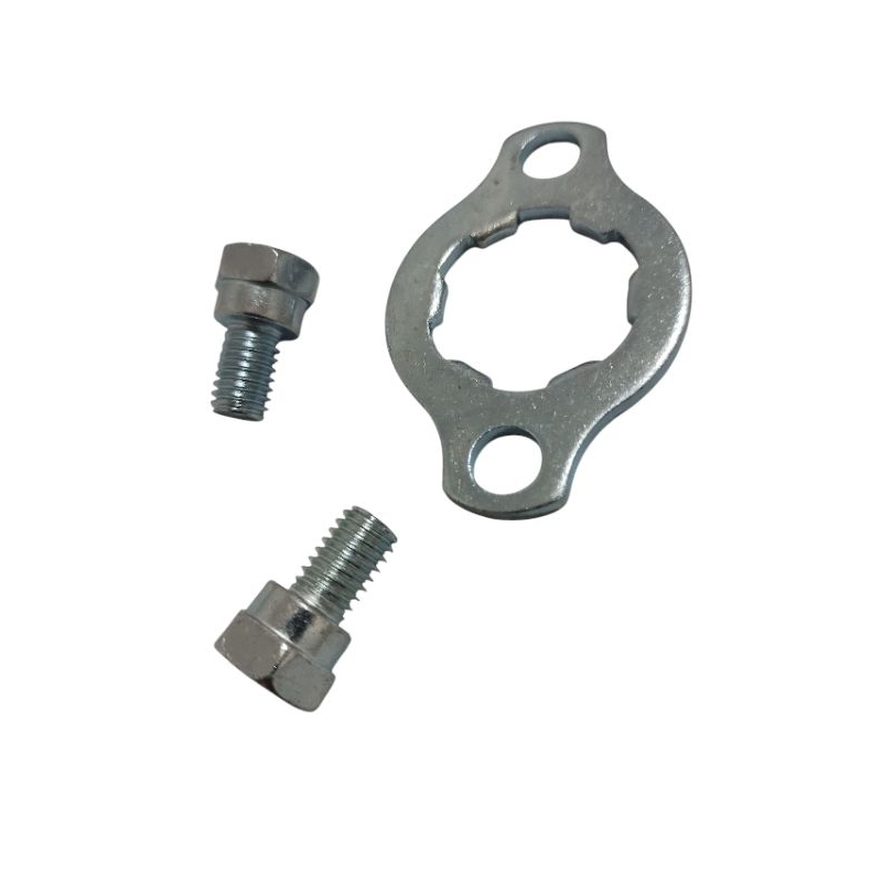 Trava pinhão Relação + 02 Parafuso CG Taday Titan 125,150,160 kit