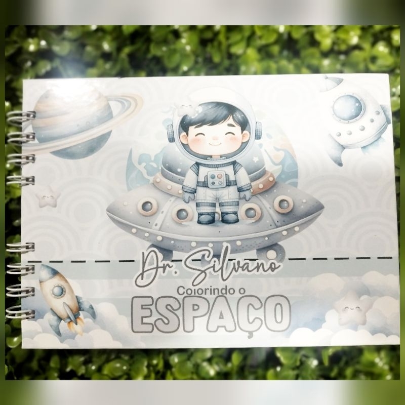 Livro de Colorir - Astronauta - A5, 50 folhas de 120g + acetato