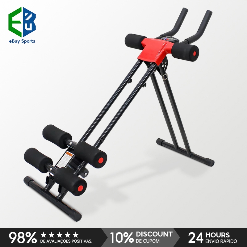 Máquina de Cintura e Abdominal Portátil com 4 Níveis de Ajuste em Oferta na Shopee