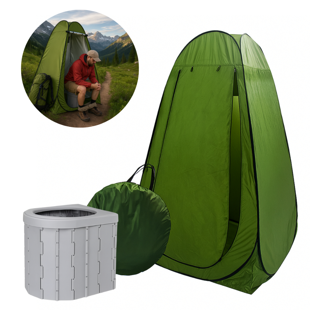 Barraca Trocador De Roupas Banheiro Camping Monta Sozinha com banheiro