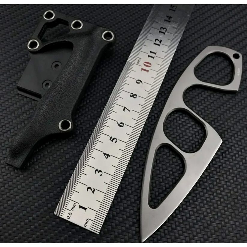 🗡️ Faca Tática EDC BOKER Fixa de Bolso – Lâmina 440C com Bainha ABS | Sobrevivência e Aventura