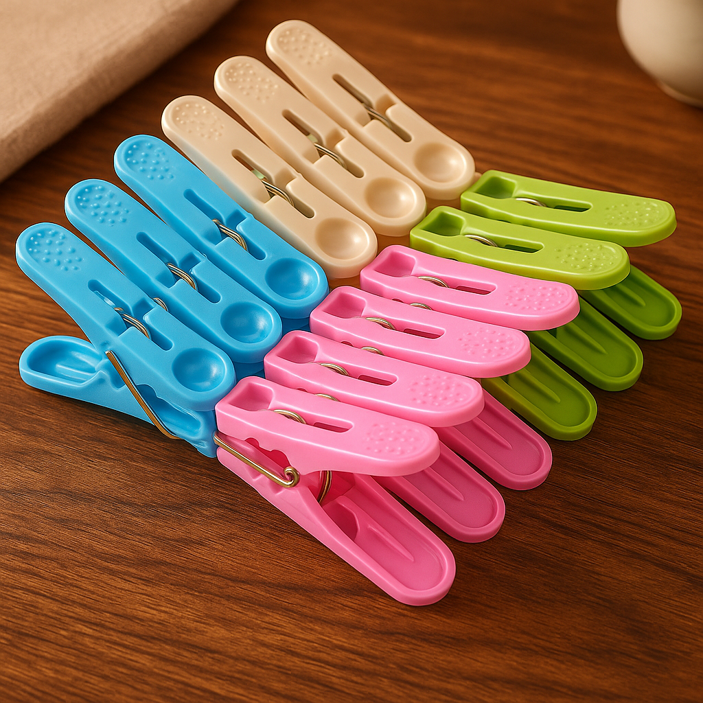 Pregadores de Roupa Kit 32 peças Fecha Veda Embalagens Grampo