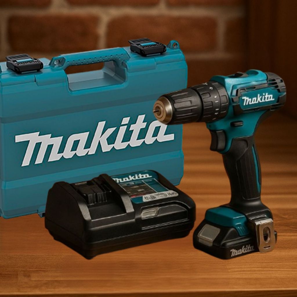 Parafusadeira Furadeira de Impacto HP333DWYX3 Makita com 1 Bateria Carregador e Maleta - Home & Living
