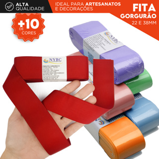 Fita Gorgurão 22mm – Com 10 Metros - Diversas Cores | Ideal para Laços, Artesanato, e Costura - AVIV em Oferta na Shopee