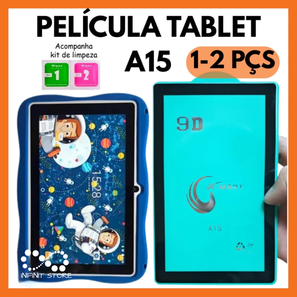 Película Cerâmica/Fosca Hidrogel Para Tablet Infantil Kids Astronauta A15 Amyio