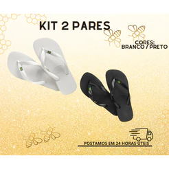 Chinelo Masculino de Dedo Bandeirinha- Modelo Clássico Acabamento Premium Original