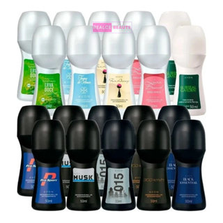 Kit Desodorantes Sortidos Feminino ou Masculino Avon Roll On em Oferta na Shopee