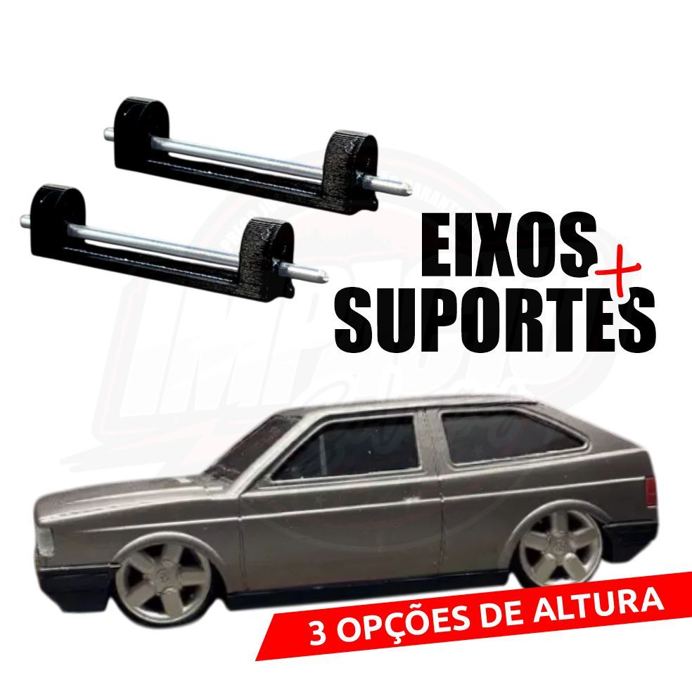 Kit de eixos e adaptadores para Miniaturas Diverplas